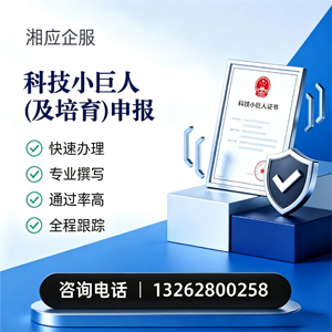 衢州科技小巨人及培育企业申报服务